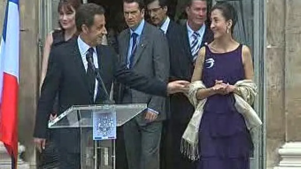 Nicolas Sarkozy a Ingrid Betancourtová