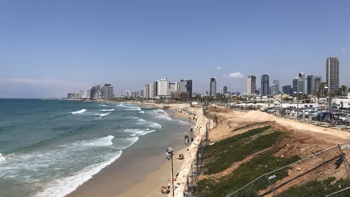 Výhled na centrum Tel Avivu z Jaffy