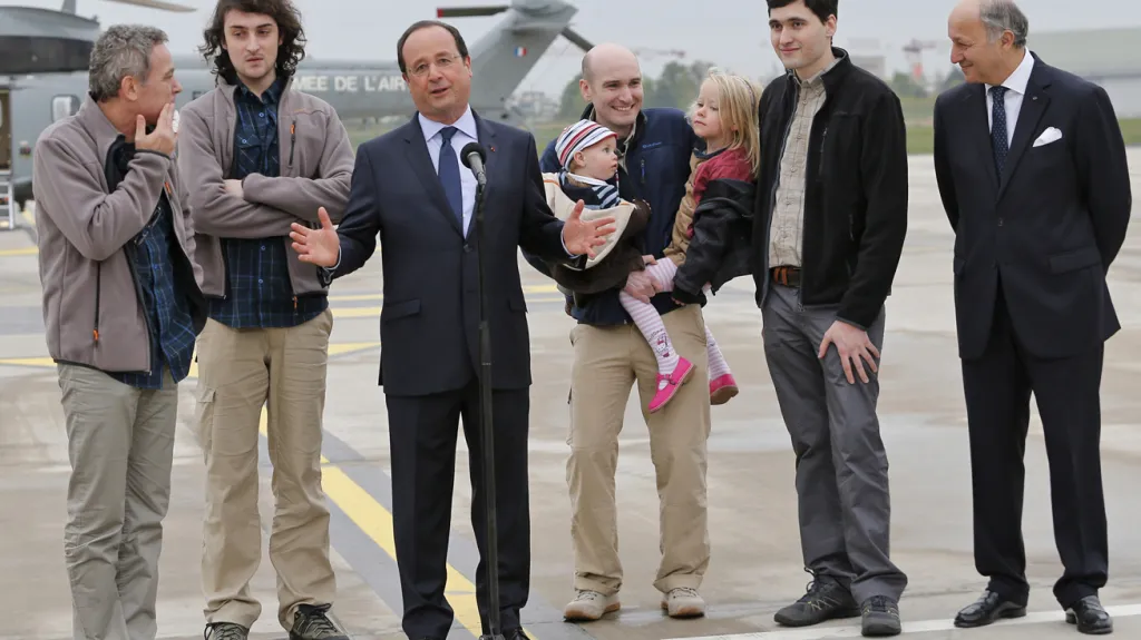 Propuštěné francouzské novináře přijal prezident a ministr zahraničí