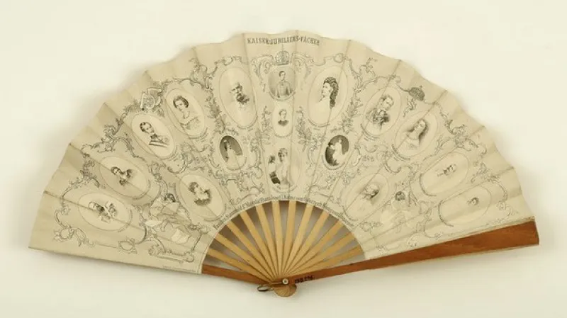 Monarchie / vějíř (1898)