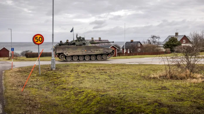 Hlídky na Gotlandu v lednu 2022