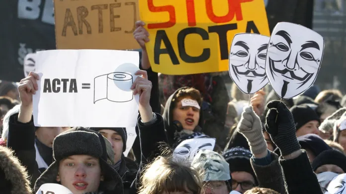 Protesty proti smlouvě ACTA