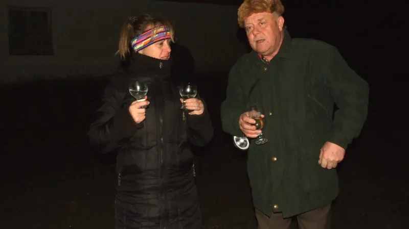 Třebkov - přípitek sousedů