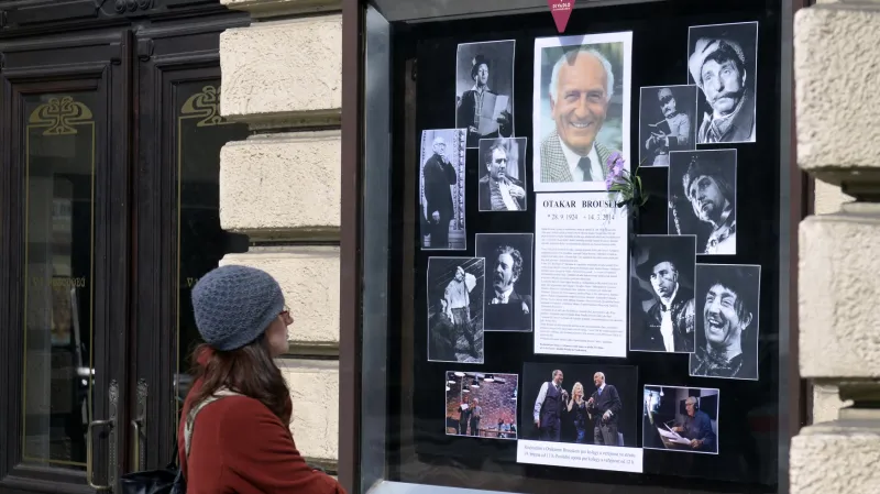 Připomínka Otakara Brouska v Divadle na Vinohradech