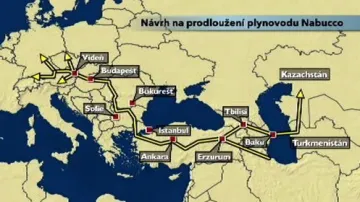 Nabuco - plnávaná trasa plynovodu