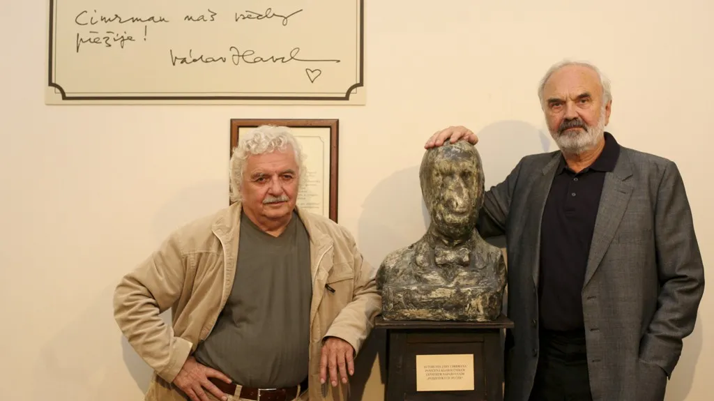 Ladislav Smoljak a Zdeněk Svěrák s Járou Cimrmanem