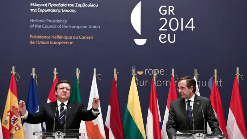 José Barroso a Antonis Samaras