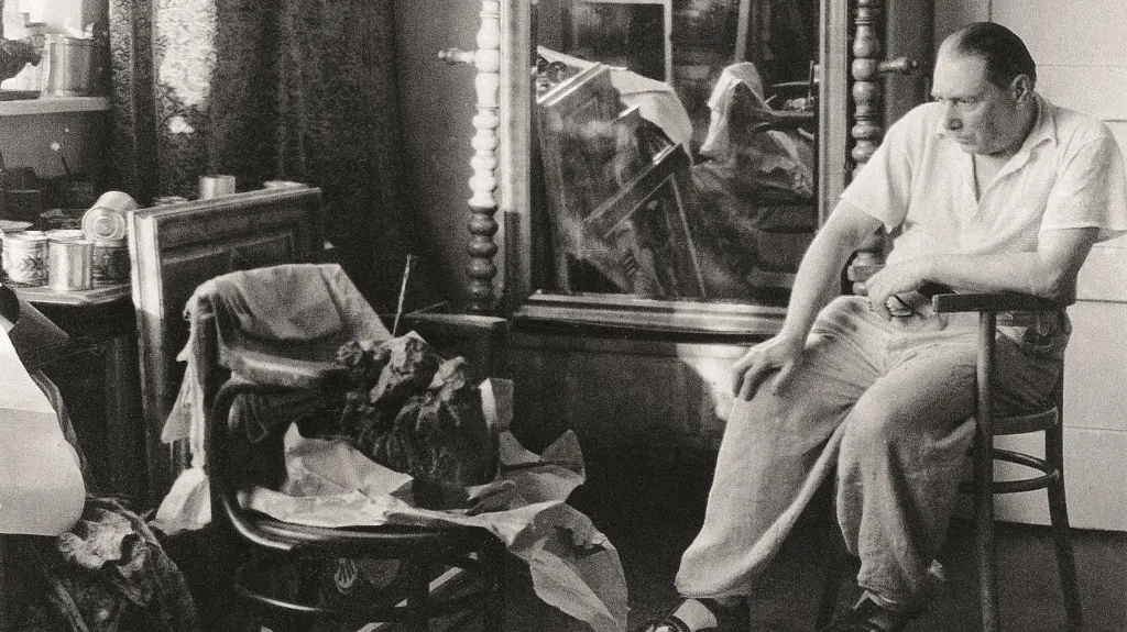 Josef Sudek / pohledy do ateliéru Emila Filly na pražské Ořechovce, 1939