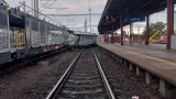 Vykolejení vlaku v Kolíně