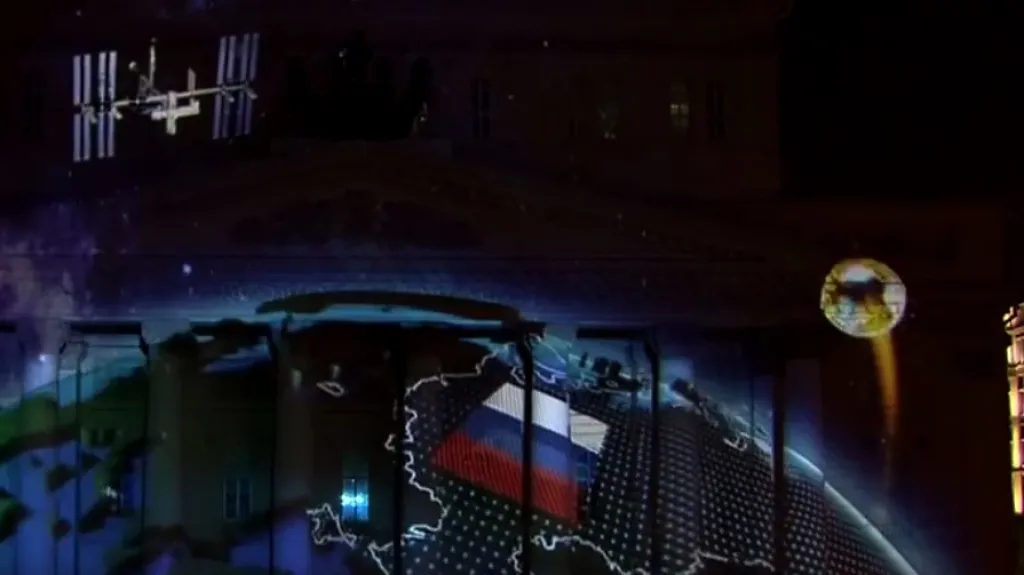 Mapa Ruska v klipu fotbalového šampionátu