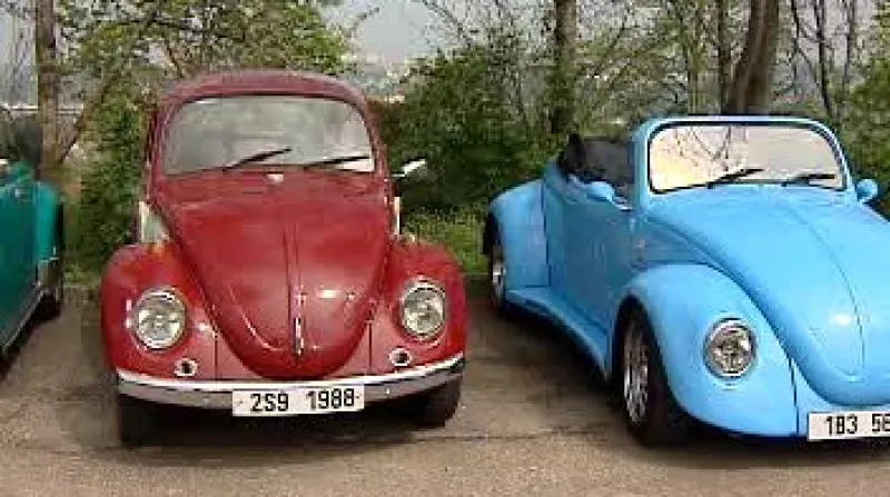Účastnící sedmého Jarního sprintu pořádaného Volkswagen Veteran Clubem.