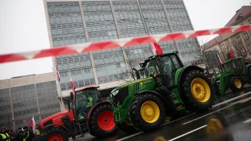 Polští zemědělci protestují
