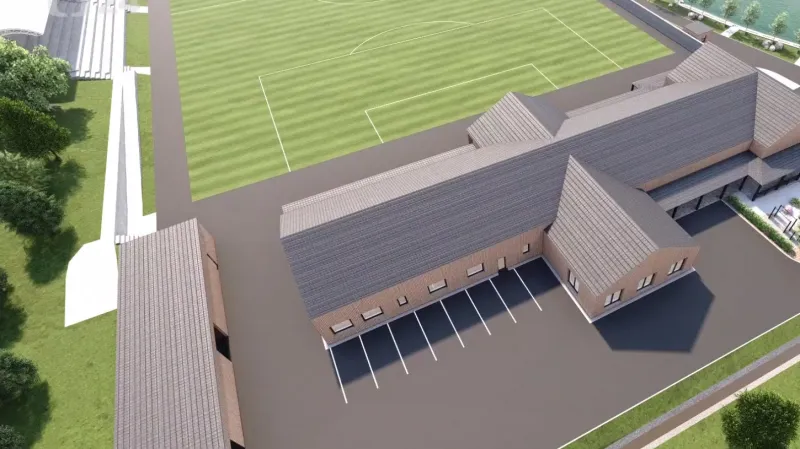 Sportovní zóna v Žatci - vizualizace