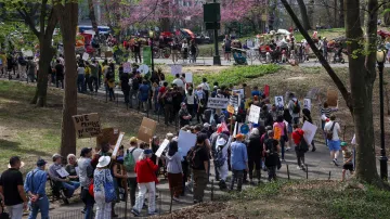 Protestní pochod v New Yorku