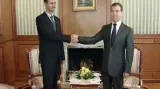 Dmitrij Medveděv a Bašár Asad