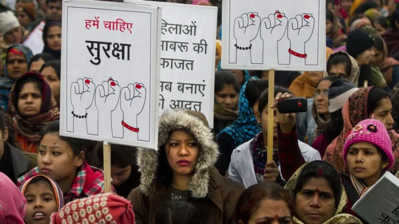 Demonstrace proti násilí na ženách