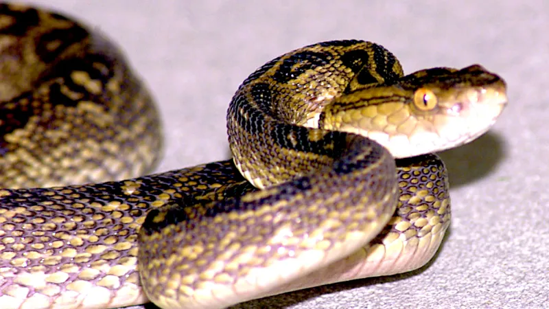 Zmije habu neboli Protobothrops flavoviridis