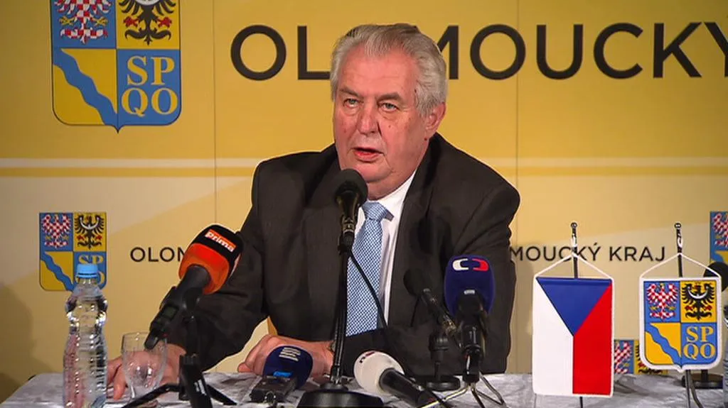 Miloš Zeman na návštěvě Olomouckého kraje