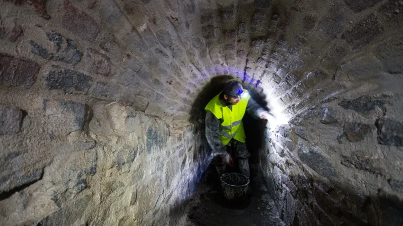 Oprava historické kanalizace v Terezíně