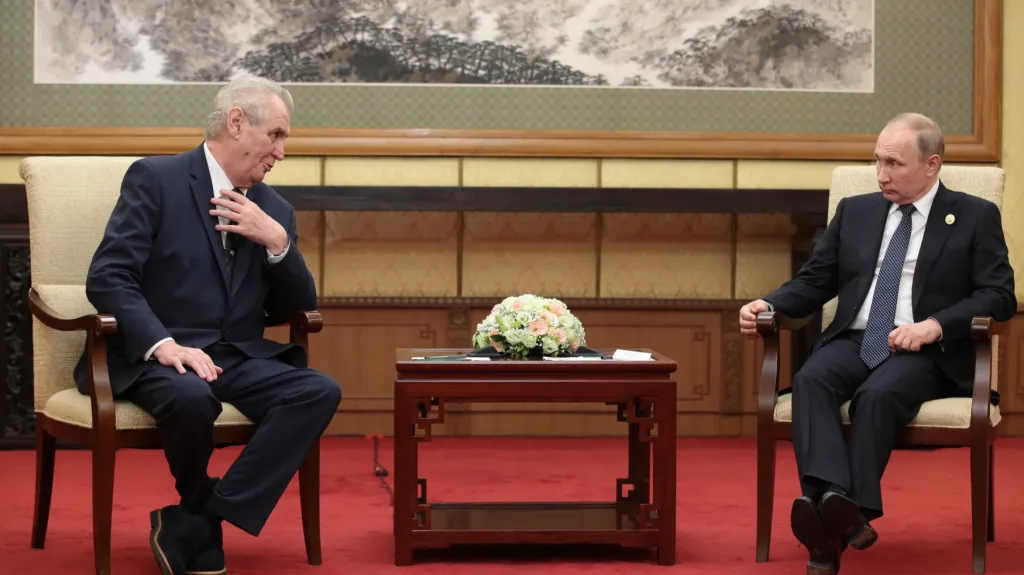 Pekingské setkání českého a ruského prezidenta z května 2017