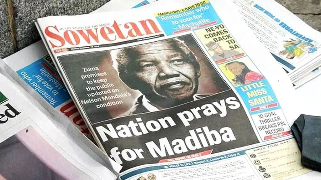 Jihoafrický tisk o Nelsonu Mandelovi