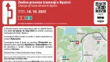 Omezení MHD při stavbě tramvajové trati Brno-Kamechy