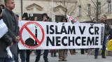 Brněnská demonstrace iniciativy Islám v ČR nechceme