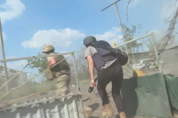 Štáb ČT zažil u obce Makarivka útok dronem