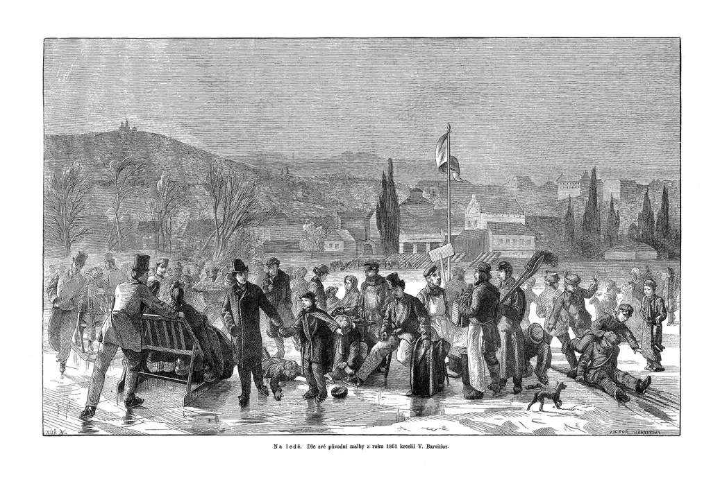 Na ledě. 1861.