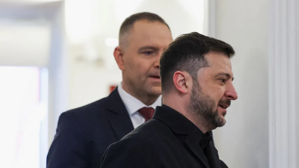 Polský prezident Karol Nawrocki se svým ukrajinským protějškem Volodymyrem Zelenským v prosinci 2025