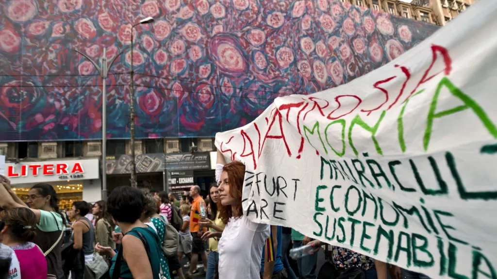 Protest proti zlatému dolu