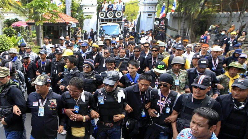 Protivládní demonstranti v Thajsku