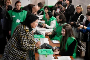 V gruzínských volbách dle předběžných výsledků vede vládnoucí strana