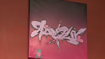 Graffiti na malířském plátně