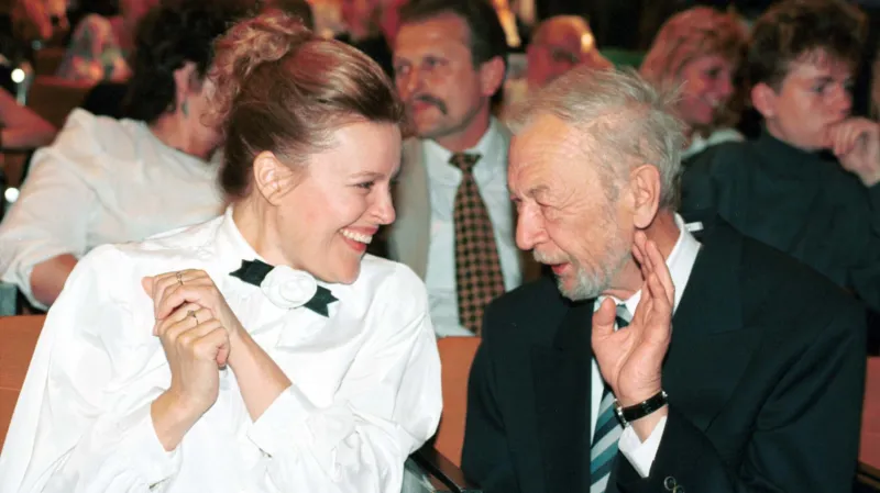 Magda Vášaryová a František Vláčil na 28. ročníku MFF Karlovy Vary