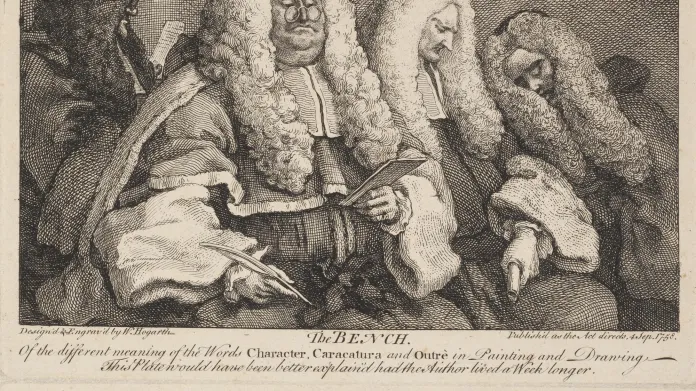 William Hogarth / The Bench (Soudci), 1764