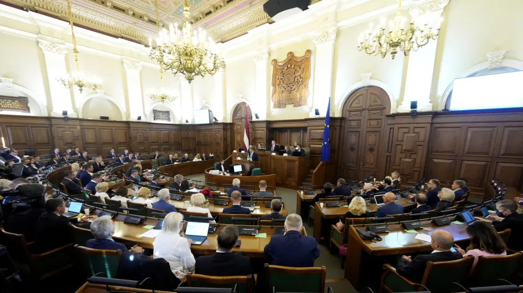 Lotyšský parlament, snímek z roku 2023