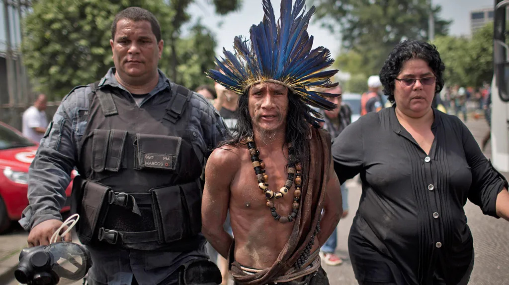 Brazilská policie zadržela indiánského squattera