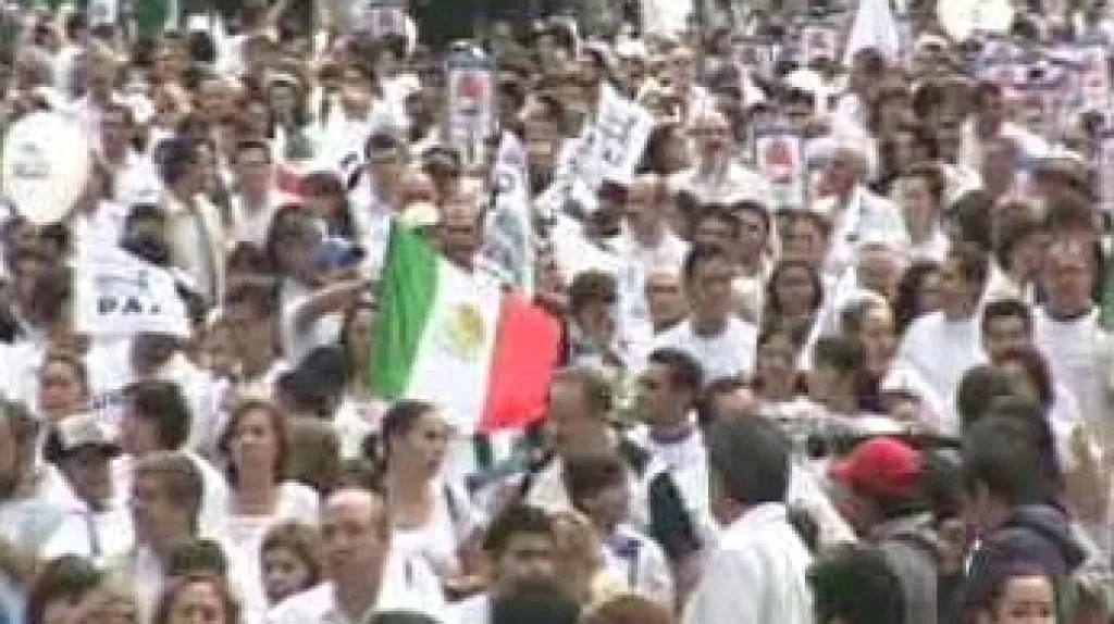 Protesty v Mexiku