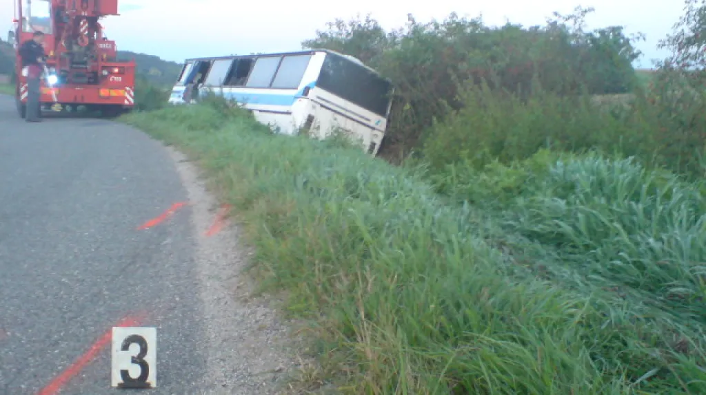 V Silůvkách na Brněnsku vpodvečer havaroval autobus