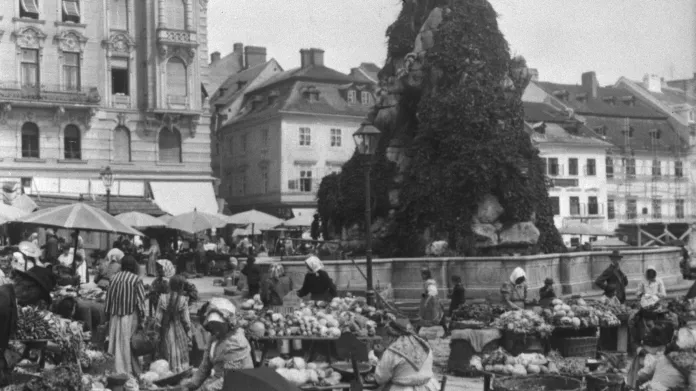 Zelný trh v roce 1931