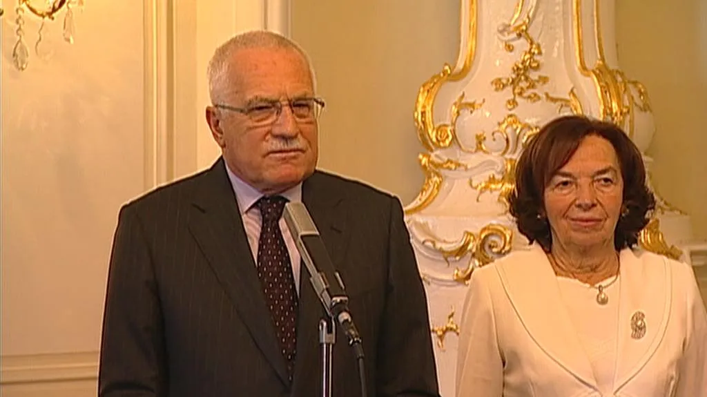 Václav Klaus s manželkou Livií
