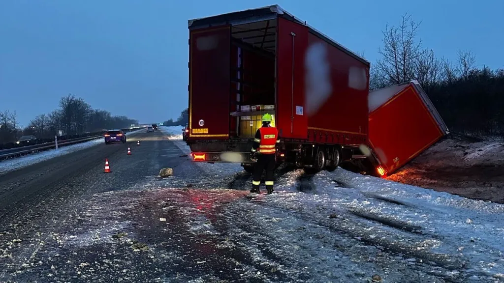 Nehoda kamionu v Ústeckém kraji