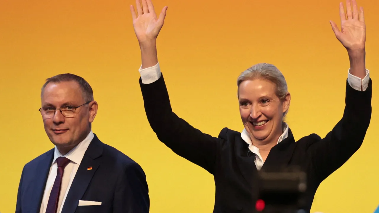 Sjezd AfD potvrdil dosavadní vedení, provázely ho demonstrace