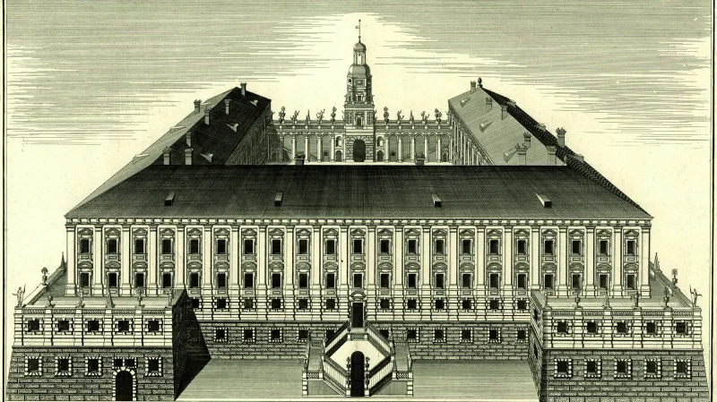 Zahradní průčelí zámku Roudnice nad Labem