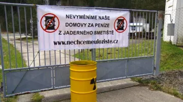 Protest proti úložišti jaderného odpadu