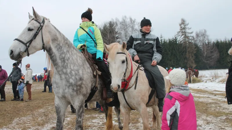 Horseskijöring v Krkonoších