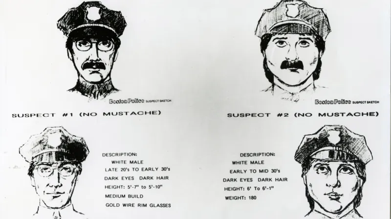 Možné podoby mužů podezřelých z krádeže v Muzeu Isabelly Gardnerové