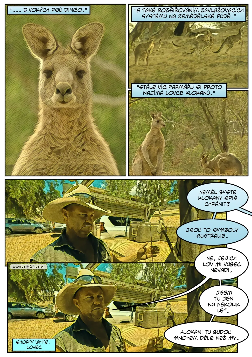Přemnožení klokani dělí Austrálii
