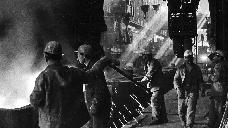 Vítkovice, slévárna - Ostrava před rokem 1989